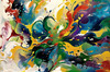 Contemporary Color Field Abstract Art Print - Color Exploration