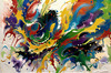 Contemporary Color Field Abstract Art Print - Color Exploration