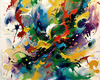 Contemporary Color Field Abstract Art Print - Color Exploration