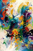 Contemporary Color Field Abstract Art Print - Color Exploration