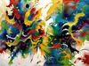 Contemporary Color Field Abstract Art Print - Color Exploration