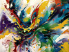 Contemporary Color Field Abstract Art Print - Color Exploration