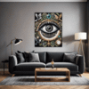 Cosmic Eye Clock Living Room Demo