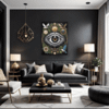 Cosmic Eye Clock Living Room Demo