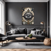 Cosmic Eye Clock Living Room Demo