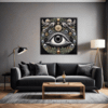 Cosmic Eye Clock Living Room Demo