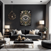 Cosmic Eye Clock Living Room Demo