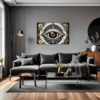 Cosmic Eye Clock Living Room Demo