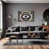 Cosmic Eye Clock Living Room Demo