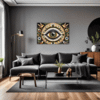 Cosmic Eye Clock Living Room Demo