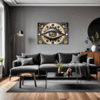 Cosmic Eye Clock Living Room Demo