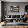 Cosmic Eye Clock Living Room Demo