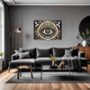 Cosmic Eye Clock Living Room Demo