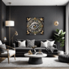 Cosmic Eye Clock Living Room Demo