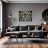 Cosmic Eye Clock Living Room Demo