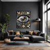 Cosmic Eye Clock Living Room Demo