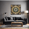 Cosmic Eye Clock Living Room Demo