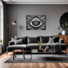 Cosmic Eye Clock Living Room Demo
