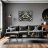 Cosmic Eye Clock Living Room Demo