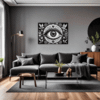 Cosmic Eye Clock Living Room Demo