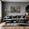 Cosmic Eye Clock Living Room Demo