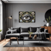Cosmic Eye Clock Living Room Demo