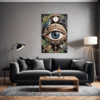 Cosmic Eye Clock Living Room Demo