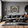 Cosmic Eye Clock Living Room Demo