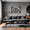 Cosmic Eye Clock Living Room Demo