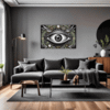 Cosmic Eye Clock Living Room Demo