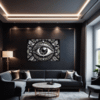 Cosmic Eye Clock Living Room Demo