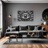 Cosmic Eye Clock Living Room Demo