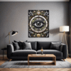 Cosmic Eye Clock Living Room Demo