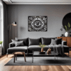 Cosmic Eye Clock Living Room Demo