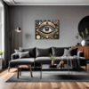 Cosmic Eye Clock Living Room Demo