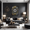 Cosmic Eye Clock Living Room Demo