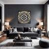 Cosmic Eye Clock Living Room Demo