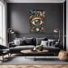 Cosmic Eye Clock Living Room Demo