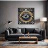 Cosmic Eye Clock Living Room Demo