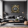 Cosmic Eye Clock Living Room Demo