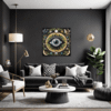 Cosmic Eye Clock Living Room Demo