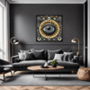 Cosmic Eye Clock Living Room Demo