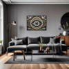 Cosmic Eye Clock Living Room Demo