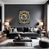 Cosmic Eye Clock Living Room Demo
