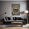 Cosmic Eye Clock Living Room Demo