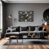 Cosmic Eye Clock Living Room Demo
