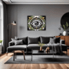 Cosmic Eye Clock Living Room Demo