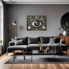 Cosmic Eye Clock Living Room Demo