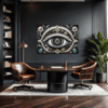 Cosmic Eye Clock Office Demo