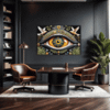 Cosmic Eye Clock Office Demo